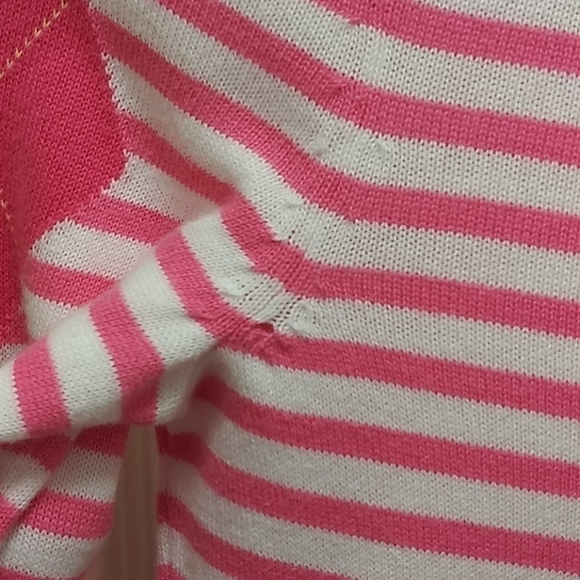 Lilly Pulitzer Striped Sweater with‎ Argyle Sleeves - Picture 9 of 9